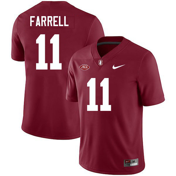 #11 Bryce Farrell Stanford Cardinal College Football Jerseys Stitched-Cardinal #11 Bryce Farrell Stanford Cardinal College Football Jerseys Stitched-Cardinal